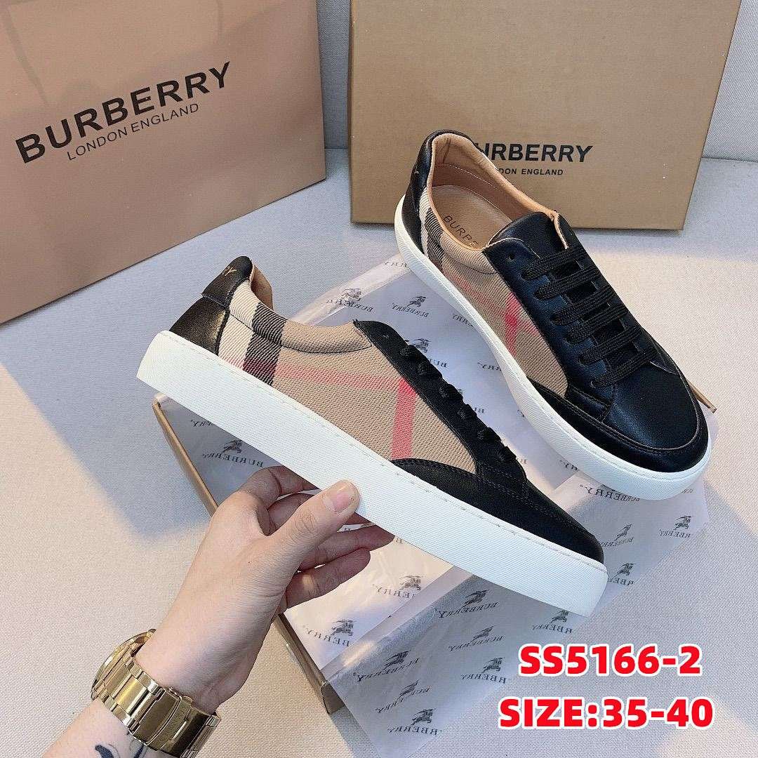 Burberry - Check Canvas Sneakers in 7 Colors - Image 2