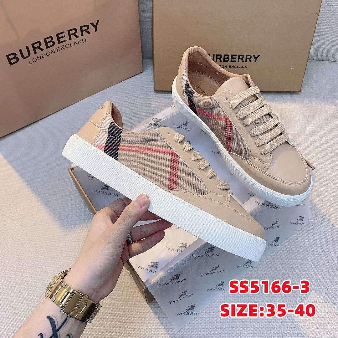 Burberry - Check Canvas Sneakers in 7 Colors - Image 3