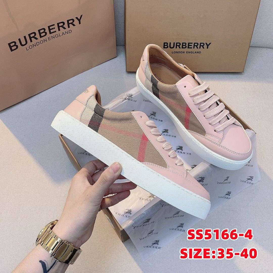 Burberry - Check Canvas Sneakers in 7 Colors - Image 4