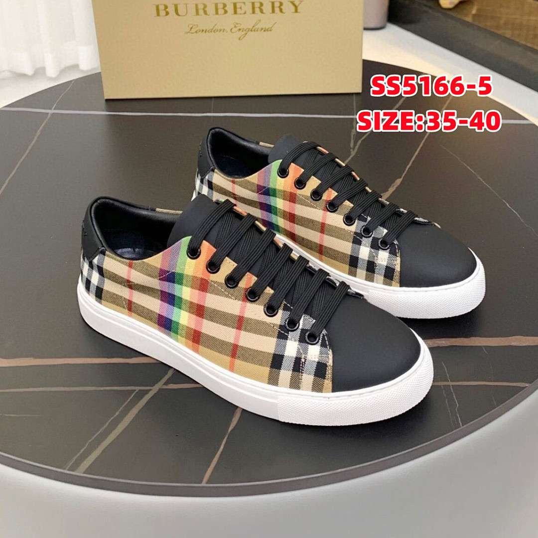 Burberry - Check Canvas Sneakers in 7 Colors - Image 5