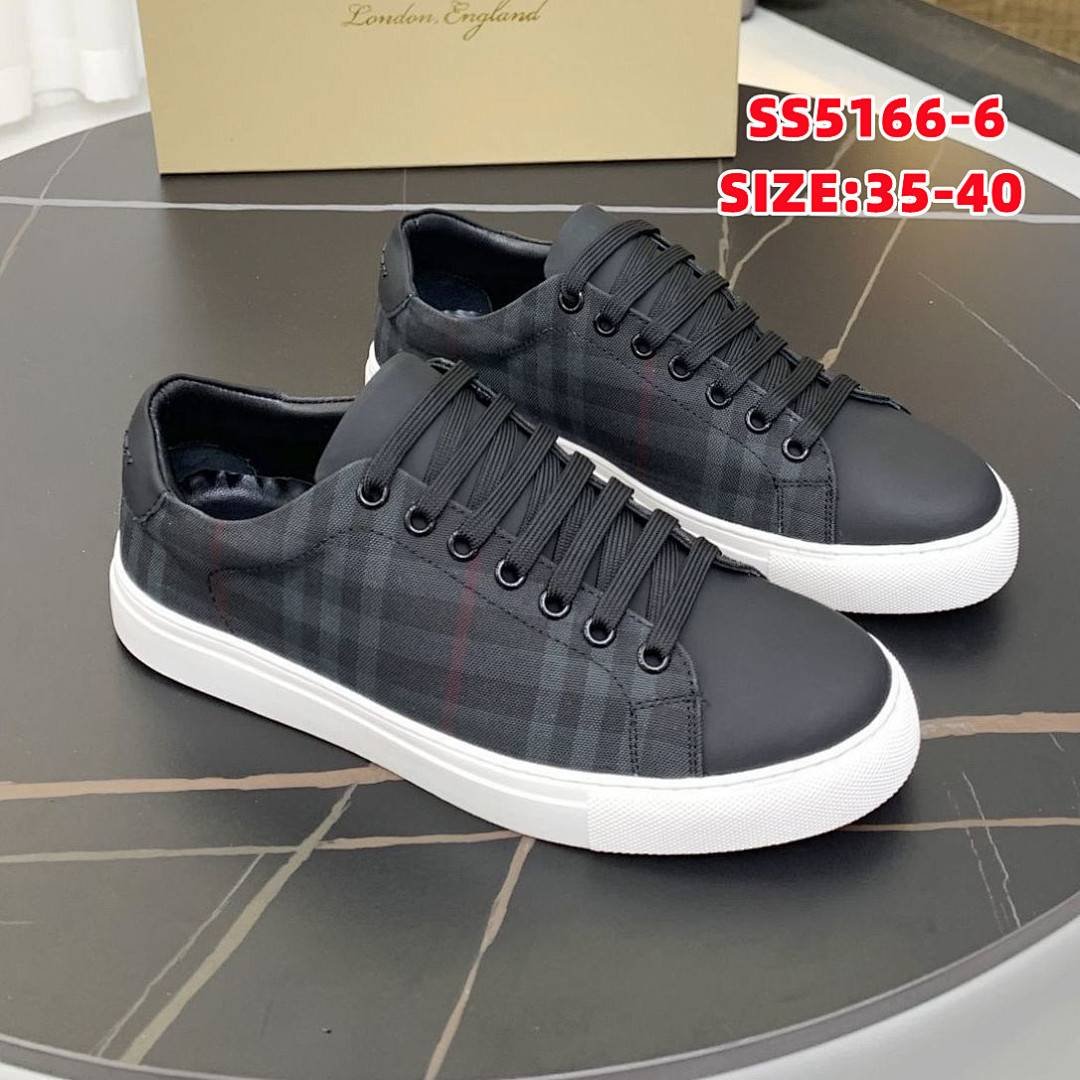 Burberry - Check Canvas Sneakers in 7 Colors - Image 6