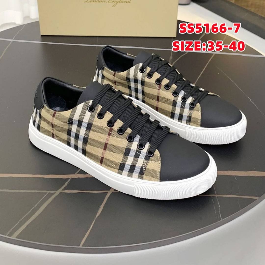 Burberry - Check Canvas Sneakers in 7 Colors - Image 7
