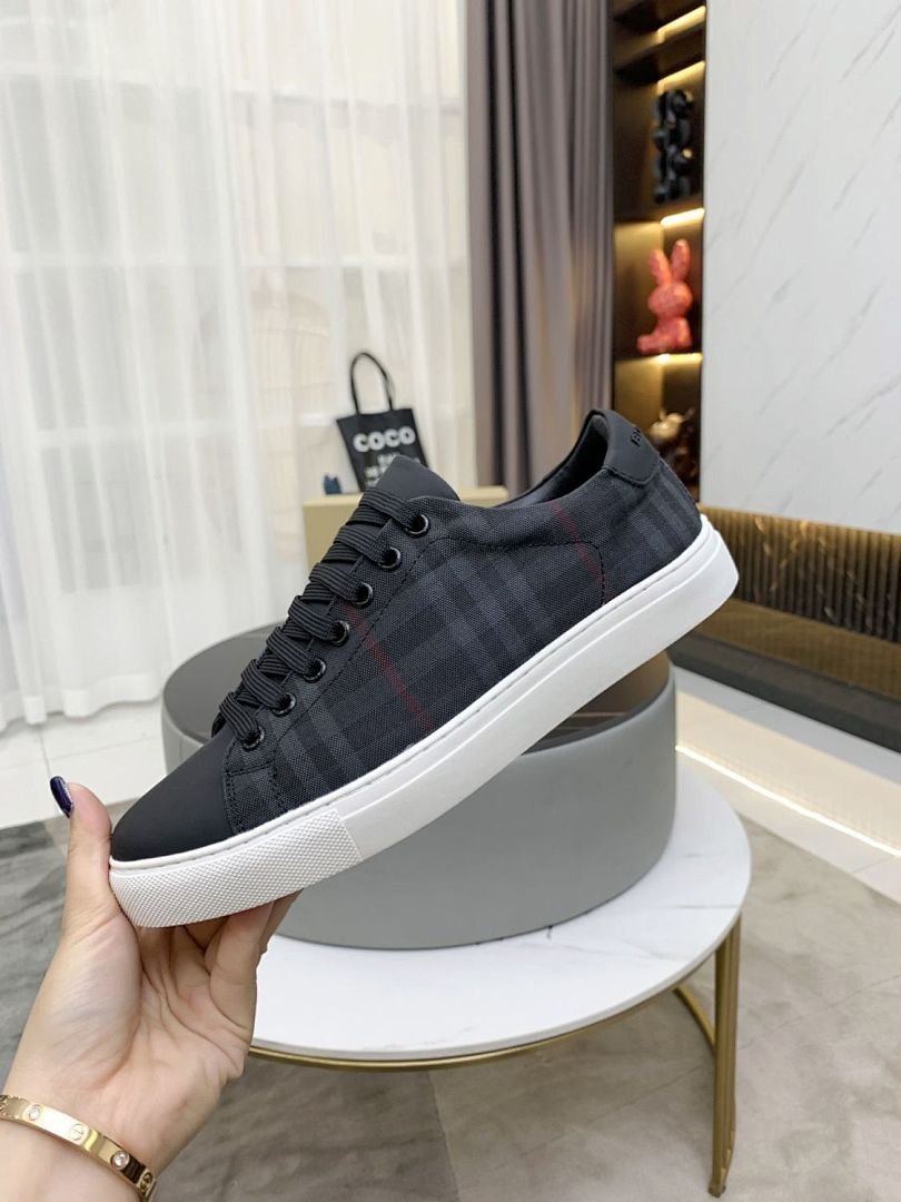 Burberry - Check Canvas Sneakers in 7 Colors - Image 9