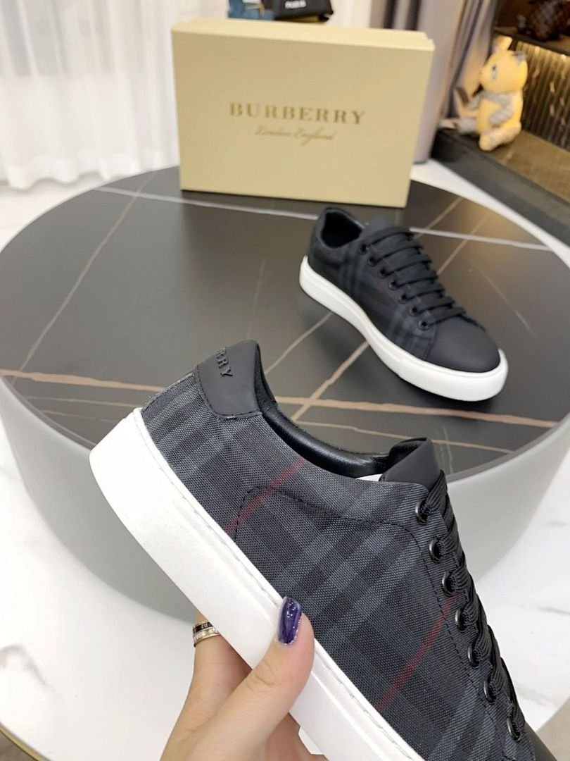 Burberry - Check Canvas Sneakers in 7 Colors - Image 12