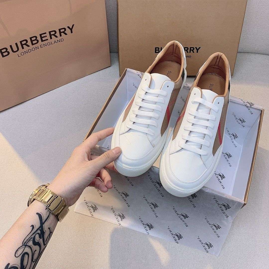 Burberry - Check Canvas Sneakers in 7 Colors - Image 16