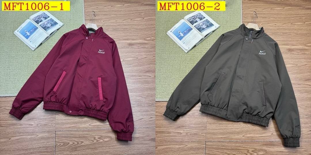 Nike - Padded Windbreaker Bomber Jacket in 2 Colors - Image 9