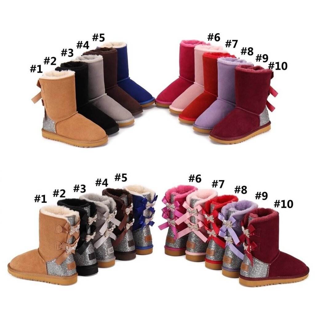 UGG - Bailey Bow II Boots with Crystalized Heels in 10 Colors