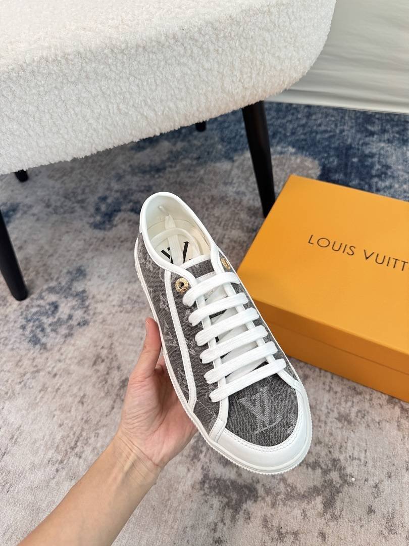Louis Vuitton - Pikowane płócienne trampki w 3 kolorach - obrazek 6
