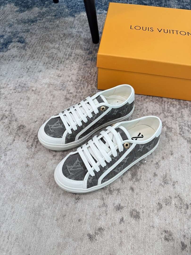 Louis Vuitton - Pikowane płócienne trampki w 3 kolorach - obrazek 11