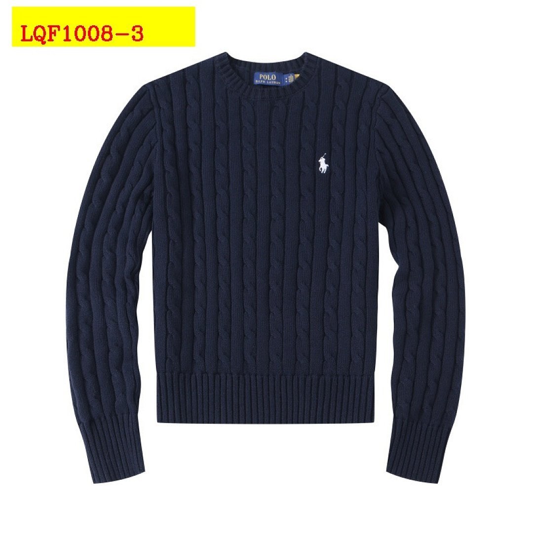 Polo Ralph Lauren - Suéter de gola redonda em tricô trançado em 8 cores - Image 4