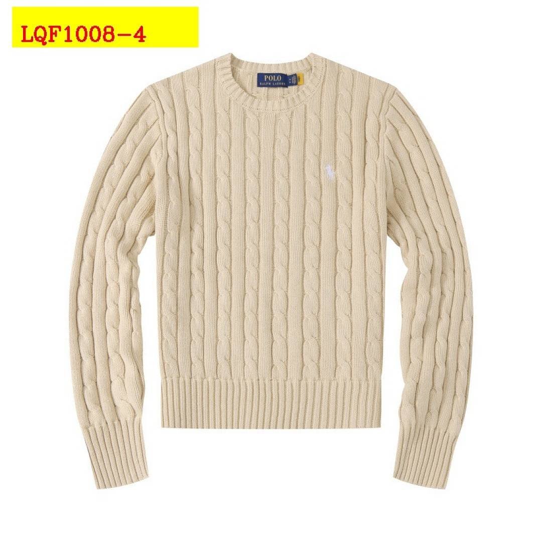 Polo Ralph Lauren - Suéter de gola redonda em tricô trançado em 8 cores - Image 5