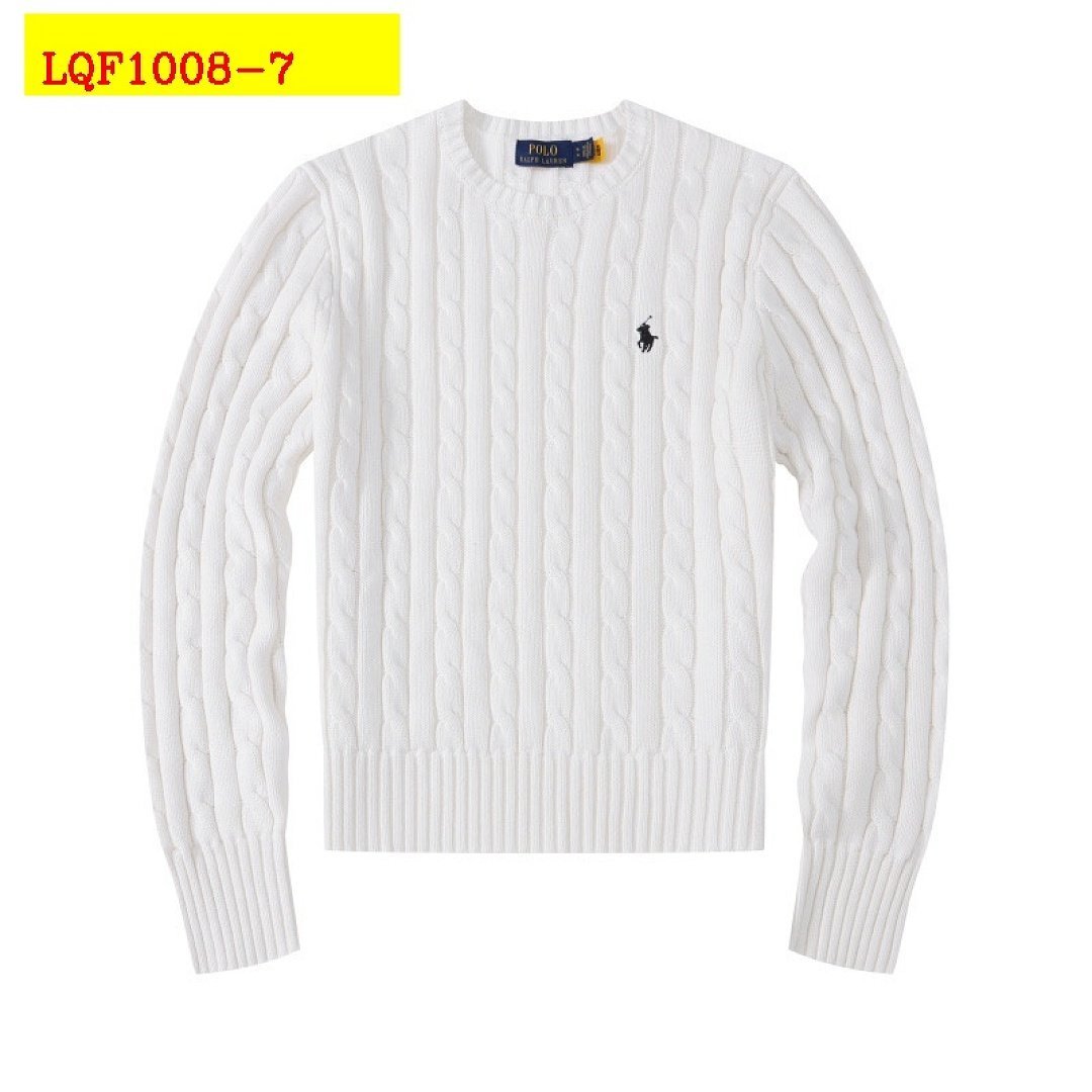 Polo Ralph Lauren - Suéter de gola redonda em tricô trançado em 8 cores - Image 8