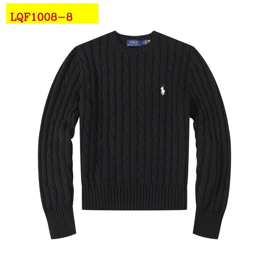 Polo Ralph Lauren - Suéter de gola redonda em tricô trançado em 8 cores - Image 9