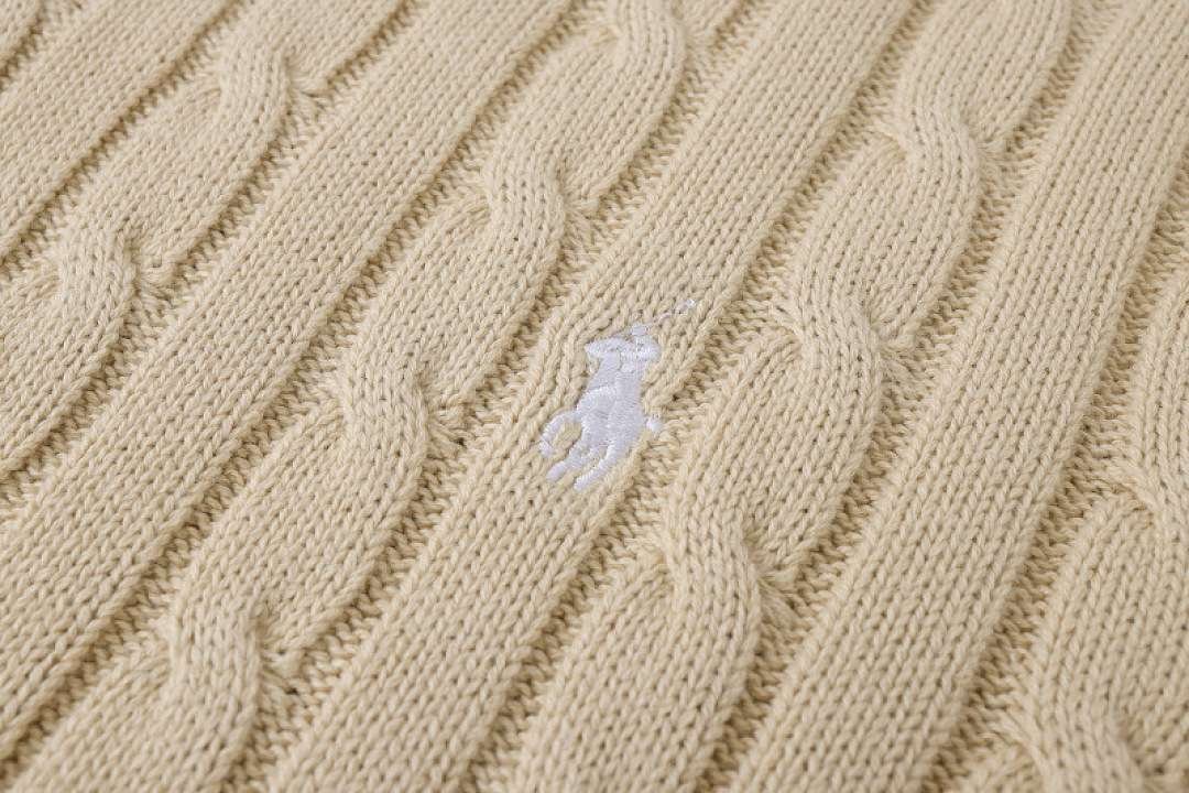 Polo Ralph Lauren - Suéter de gola redonda em tricô trançado em 8 cores - Image 12