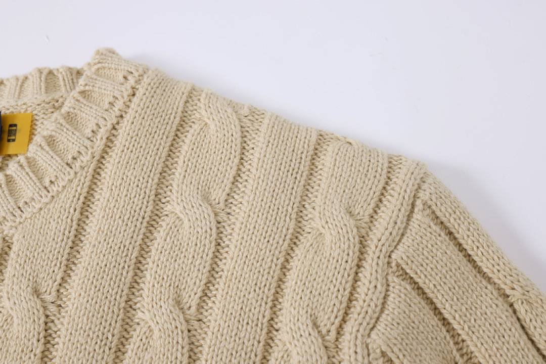 Polo Ralph Lauren - Suéter de gola redonda em tricô trançado em 8 cores - Image 13