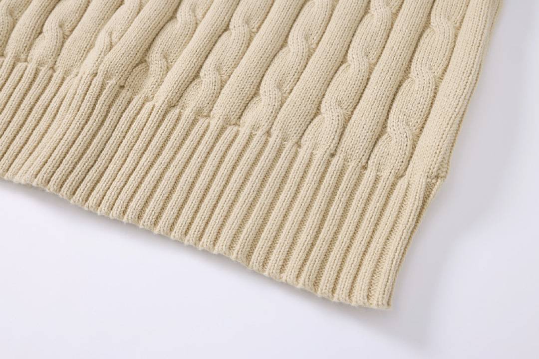 Polo Ralph Lauren - Suéter de gola redonda em tricô trançado em 8 cores - Image 15