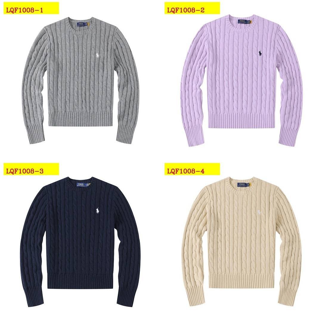 Polo Ralph Lauren - Suéter de gola redonda em tricô trançado em 8 cores - Image 18