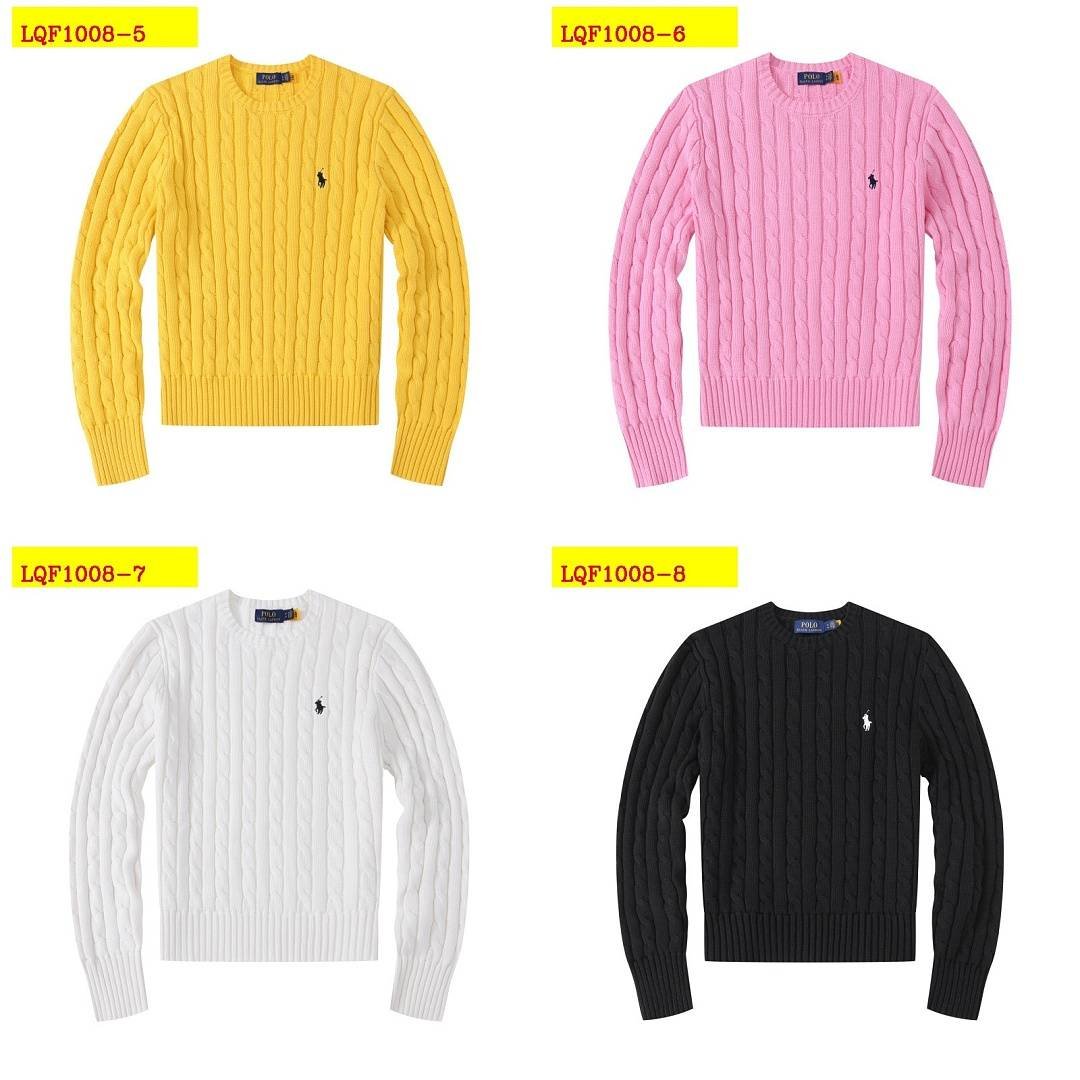 Polo Ralph Lauren - Suéter de gola redonda em tricô trançado em 8 cores - Image 19