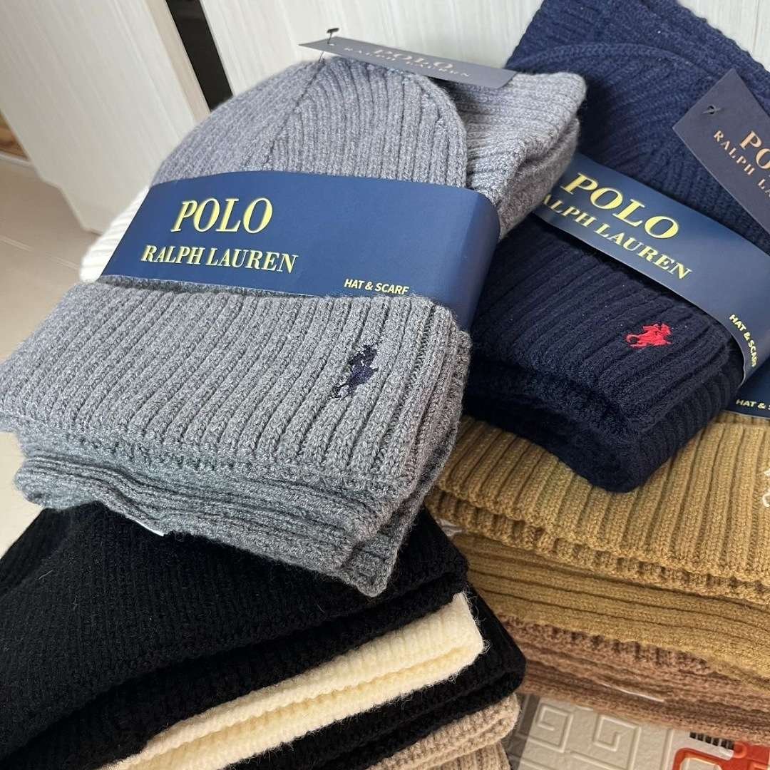 Ralph Lauren - Hat and Scarf Set in 6 Colors - Image 9