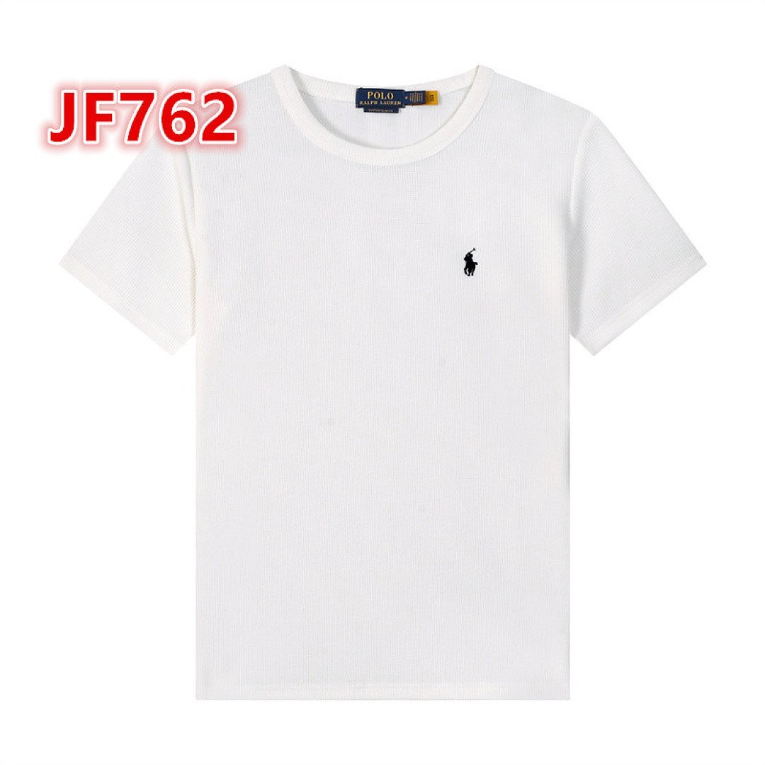 Polo Ralph Lauren - Prążkowana koszulka z okrągłym dekoltem w 8 kolorach - obrazek 6