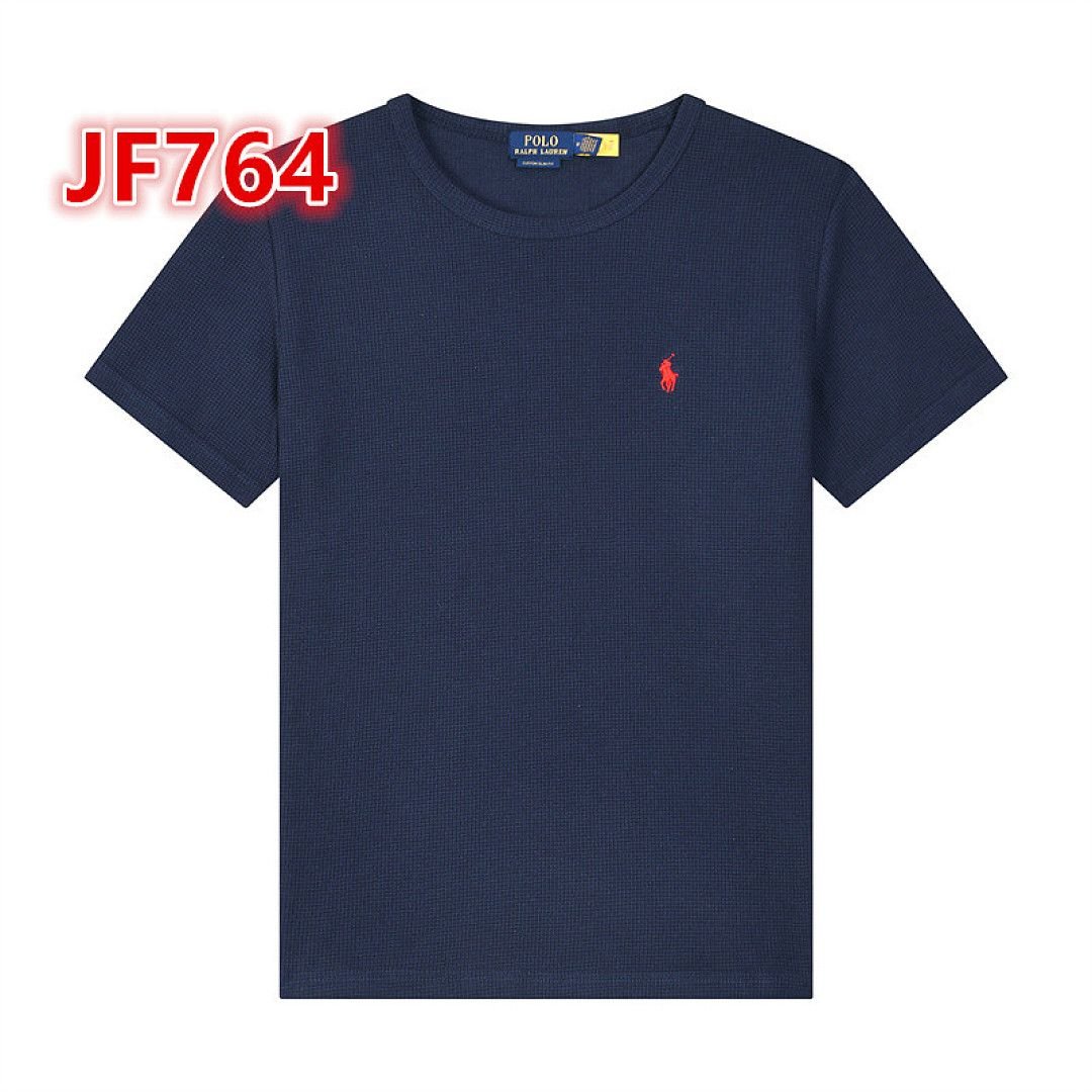 Polo Ralph Lauren - Prążkowana koszulka z okrągłym dekoltem w 8 kolorach - obrazek 8
