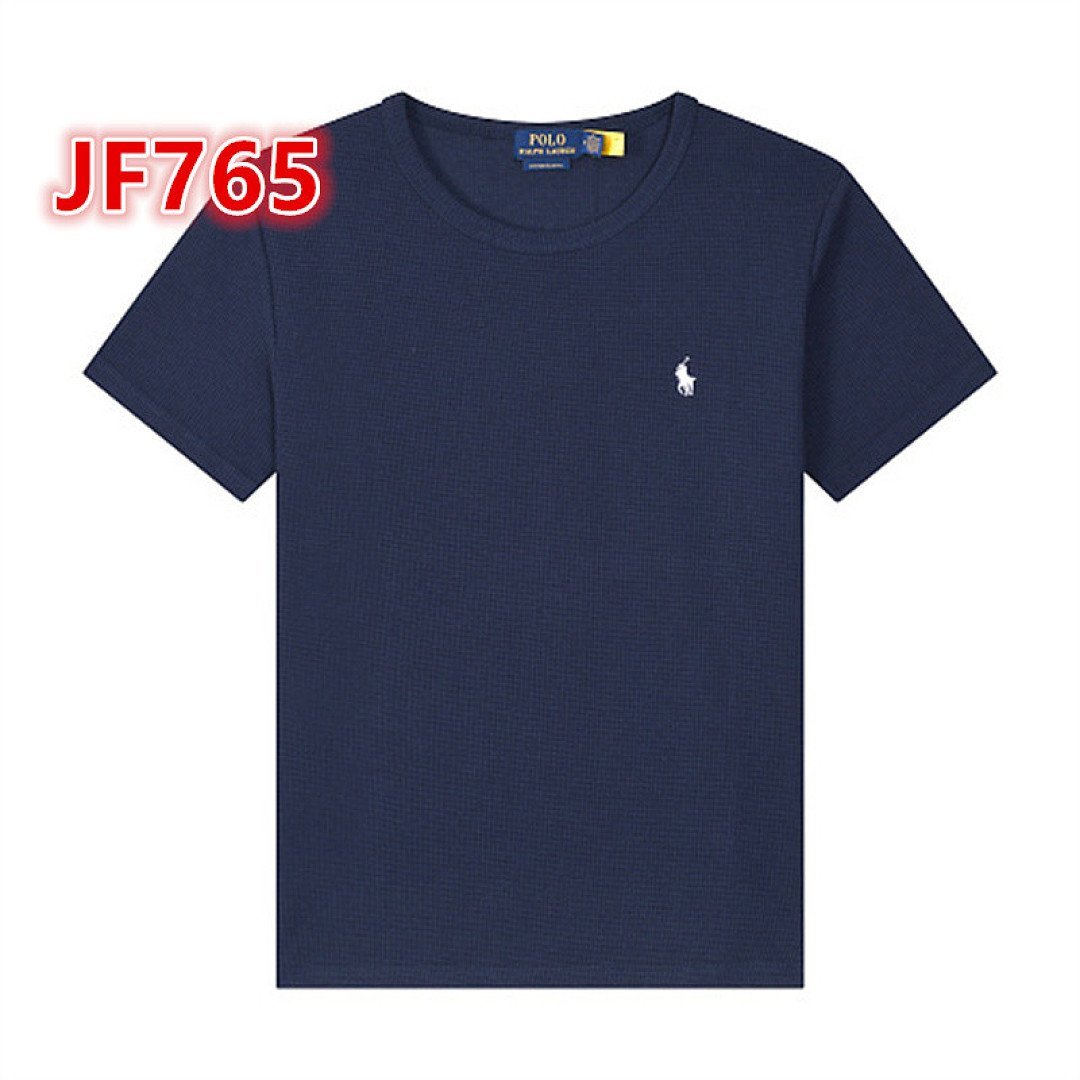 Polo Ralph Lauren - Prążkowana koszulka z okrągłym dekoltem w 8 kolorach - obrazek 9