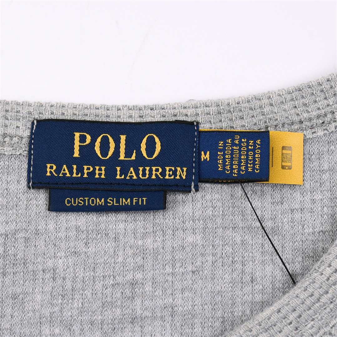 Polo Ralph Lauren - Prążkowana koszulka z okrągłym dekoltem w 8 kolorach - obrazek 12