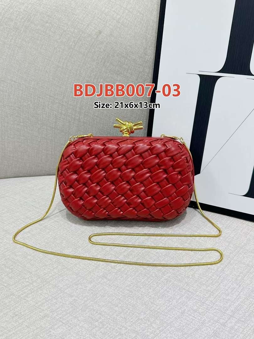 Bottega Veneta - Braided Leather Shoulder Clutch in 19 Colors - Image 3