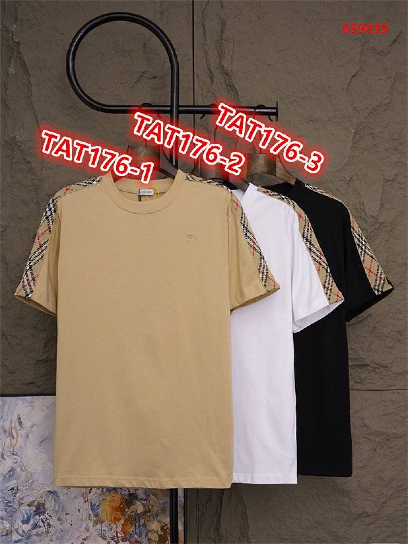 Burberry - Men's Checked Sleeve T-Shirt in 3 Colors - Image 20