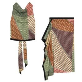 Zara - Top e Vestido A-Line em Patchwork