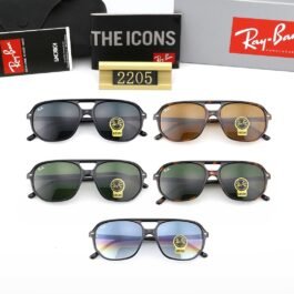 Ray-Ban - 2205 Okulary przeciwsłoneczne typu Aviator w 5 kolorach