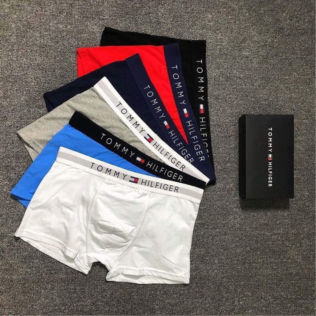 Tommy Hilfiger - 6 pieces Men's Mid Rise Boxer Briefs in Various Colors - Image 2