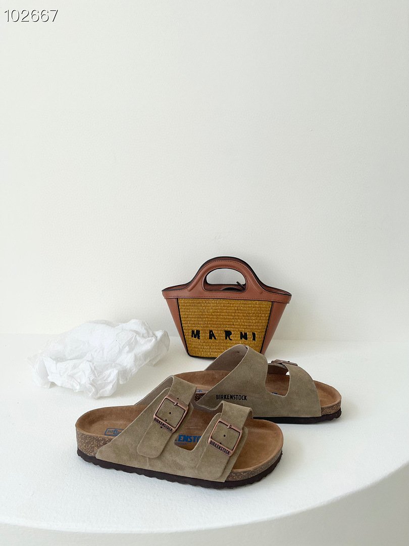 Birkenstock - Suede Arizona Sandals in 4 Colors - Image 7