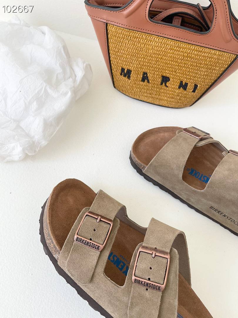 Birkenstock - Suede Arizona Sandals in 4 Colors - Image 9