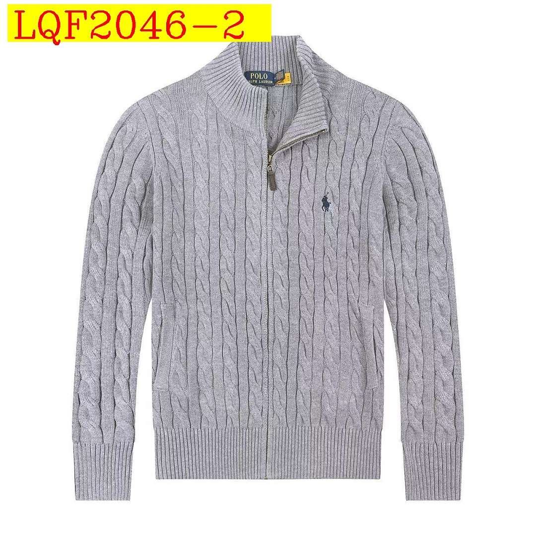 Ralph Lauren - Cardigan Cable Knit Fermeture Complète Col Montant en 7 Coloris – Image 2