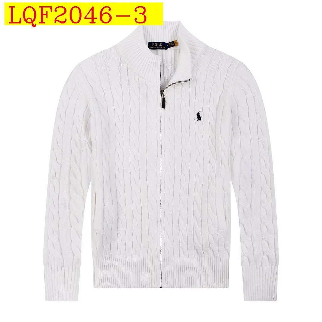 Ralph Lauren - Cardigan Cable Knit Fermeture Complète Col Montant en 7 Coloris – Image 3