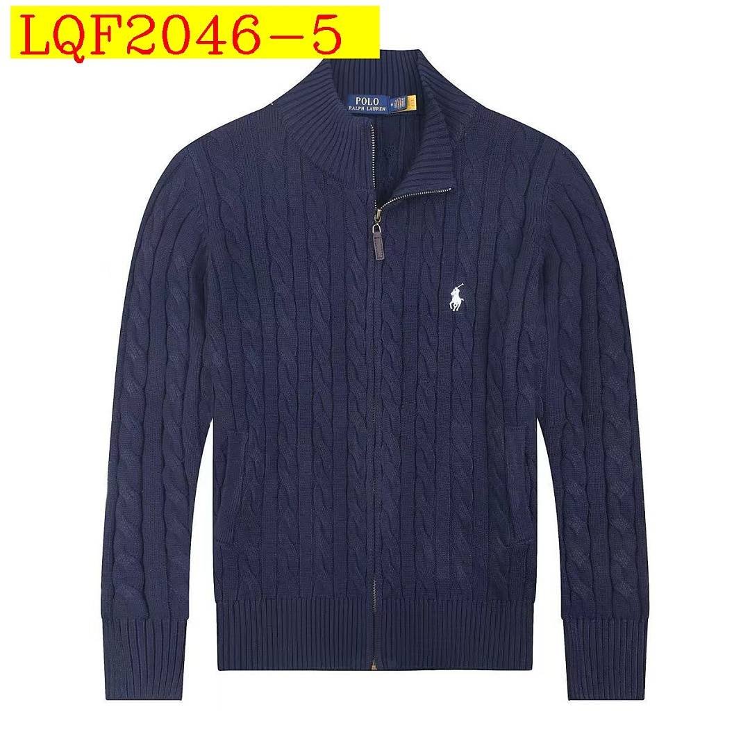 Ralph Lauren - Cardigan Cable Knit Fermeture Complète Col Montant en 7 Coloris – Image 5