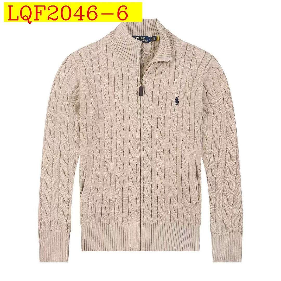 Ralph Lauren - Cardigan Cable Knit Fermeture Complète Col Montant en 7 Coloris – Image 6