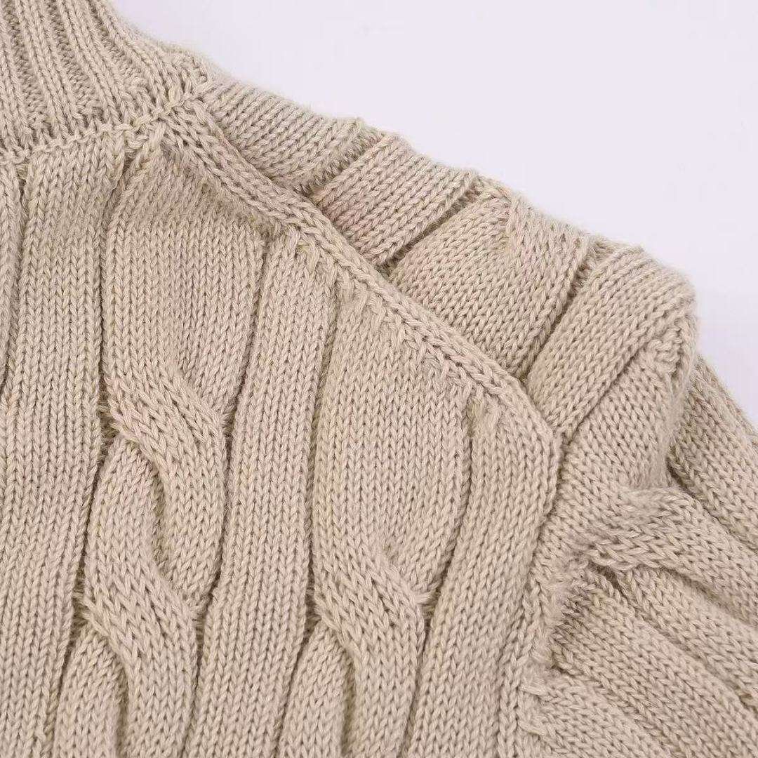 Ralph Lauren - Cardigan Cable Knit Fermeture Complète Col Montant en 7 Coloris – Image 9
