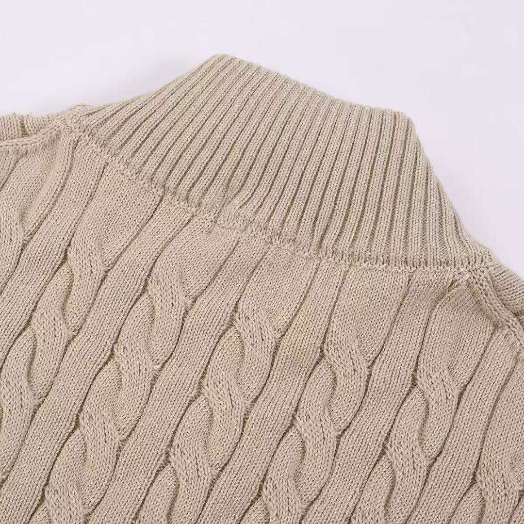 Ralph Lauren - Cardigan Cable Knit Fermeture Complète Col Montant en 7 Coloris – Image 10
