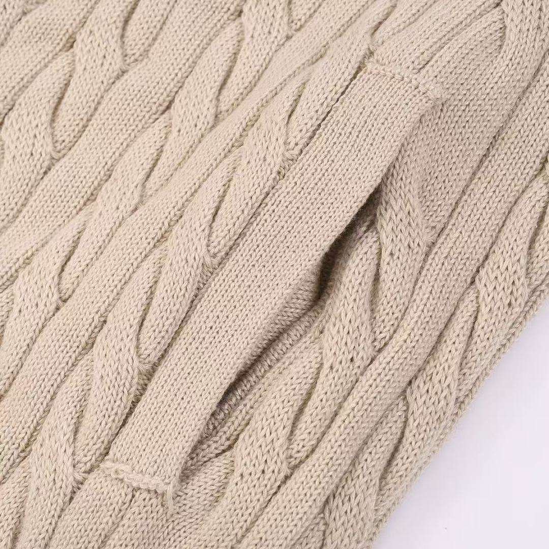 Ralph Lauren - Cardigan Cable Knit Fermeture Complète Col Montant en 7 Coloris – Image 14