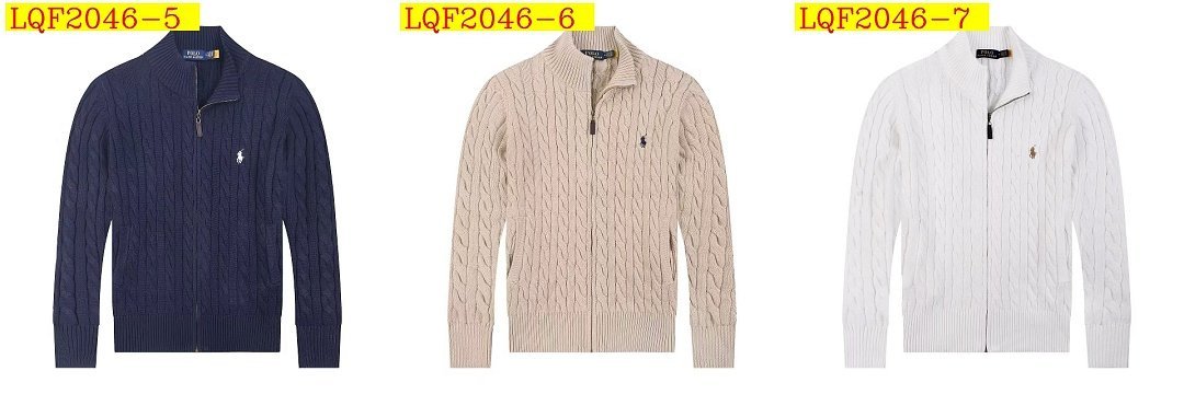 Ralph Lauren - Cardigan Cable Knit Fermeture Complète Col Montant en 7 Coloris – Image 18