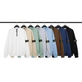 Stone Island - Sudadera con media cremallera en 8 colores
