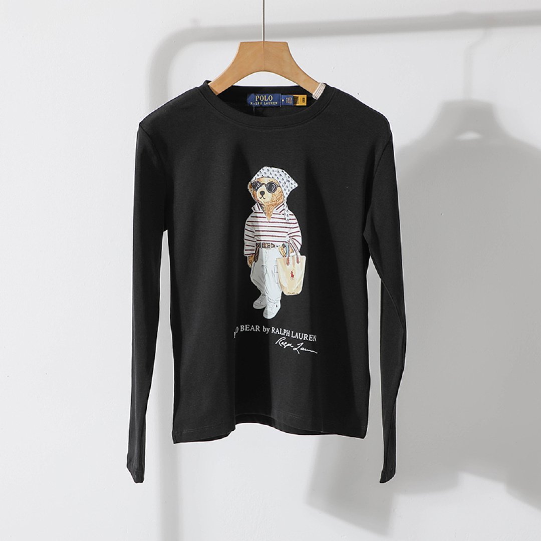 Ralph Lauren - Polo Bear Graphic Crewneck Long-sleeve T-shirt in 9 versions - Image 5