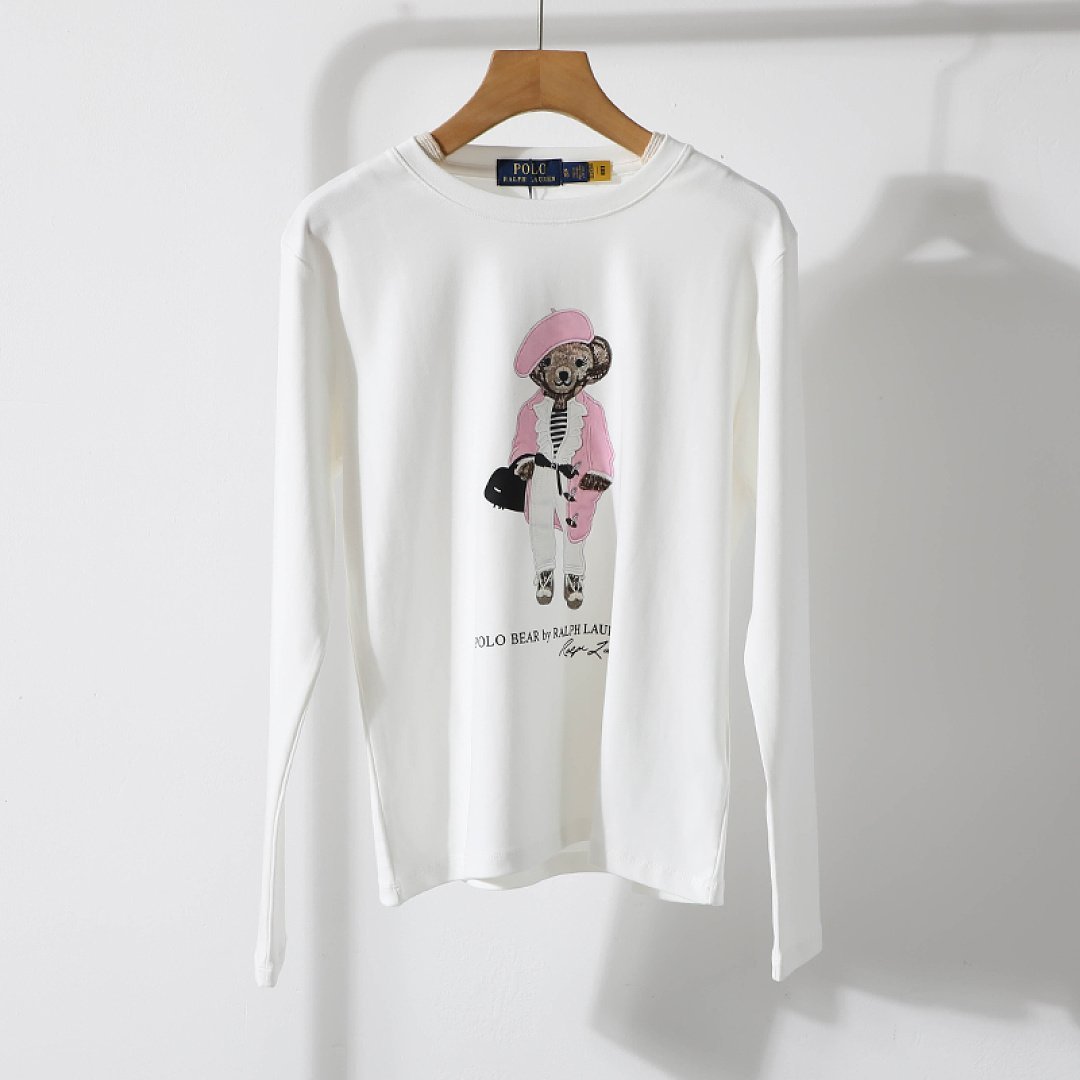 Ralph Lauren - Polo Bear Graphic Crewneck Long-sleeve T-shirt in 9 versions - Image 10