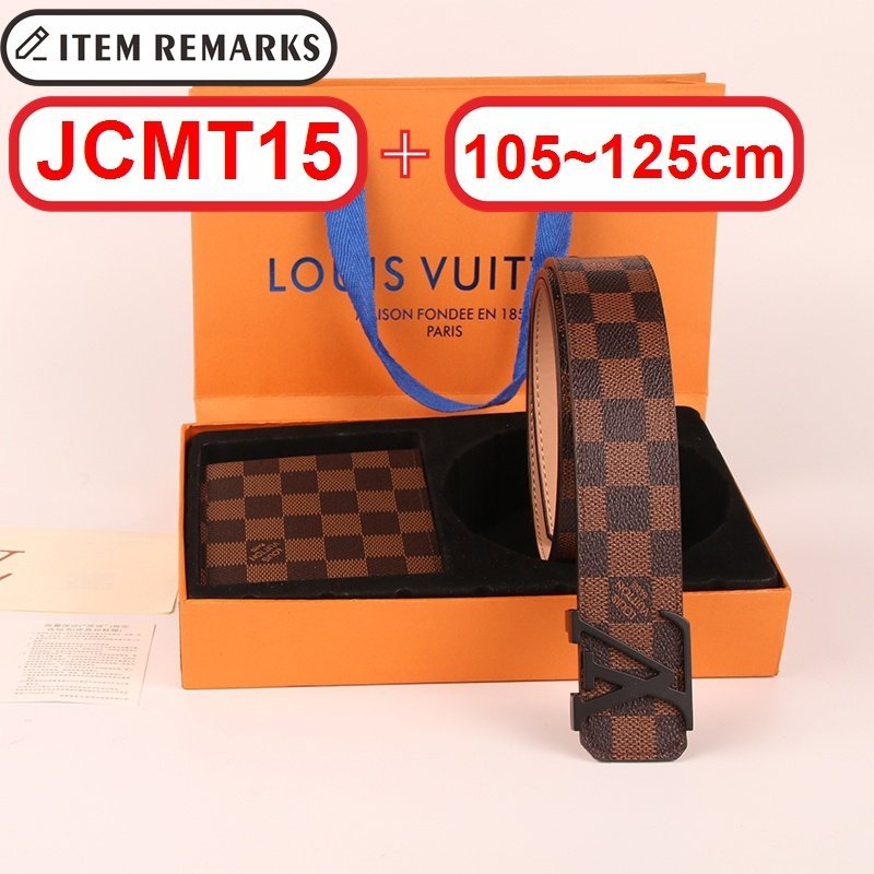 Louis Vuitton - Zestaw prezentowy Pasek i Portfel w 18 wariantach - obrazek 15