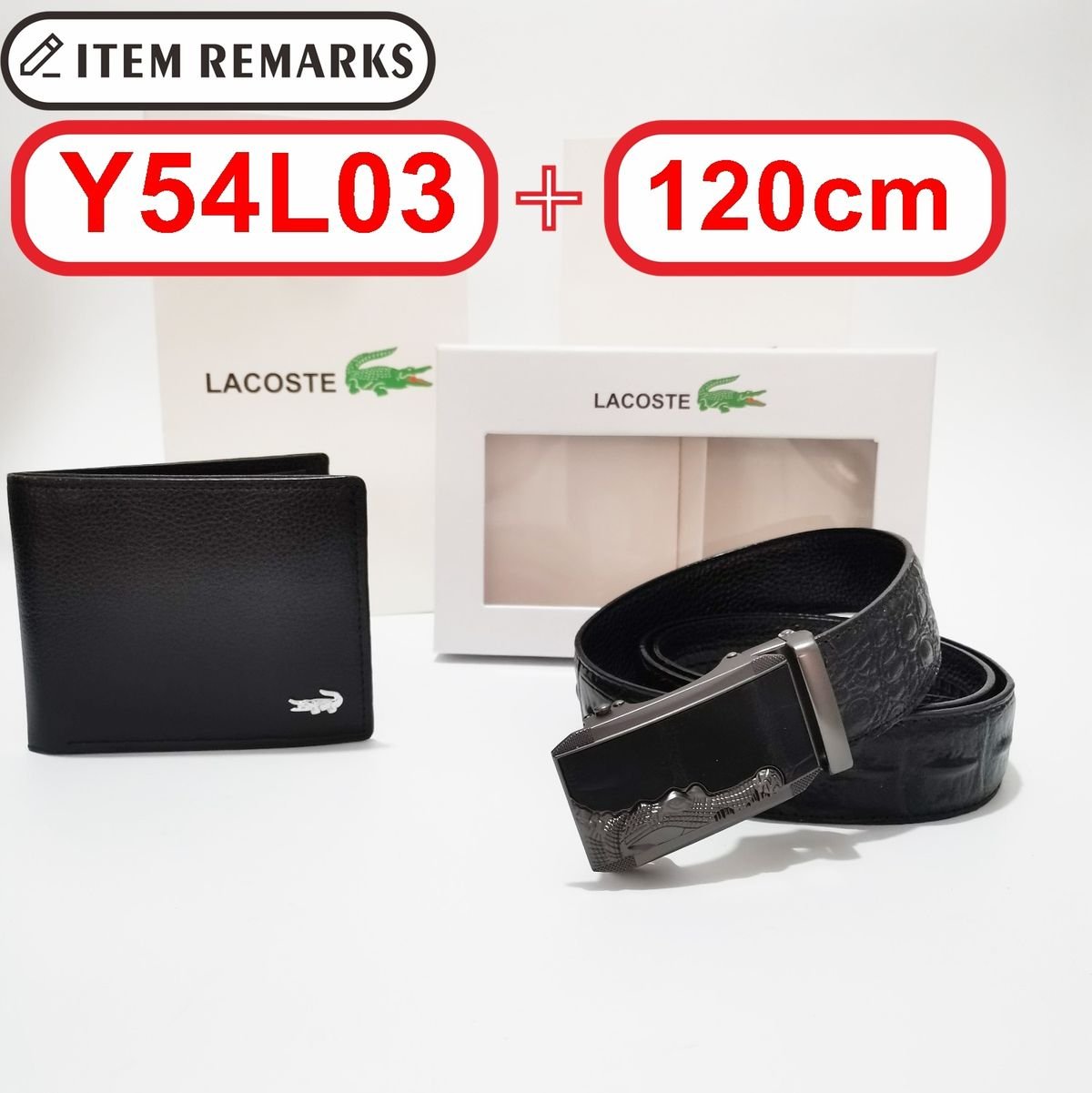 Lacoste - Coffret cadeau portefeuille et ceinture en 3 versions – Image 3