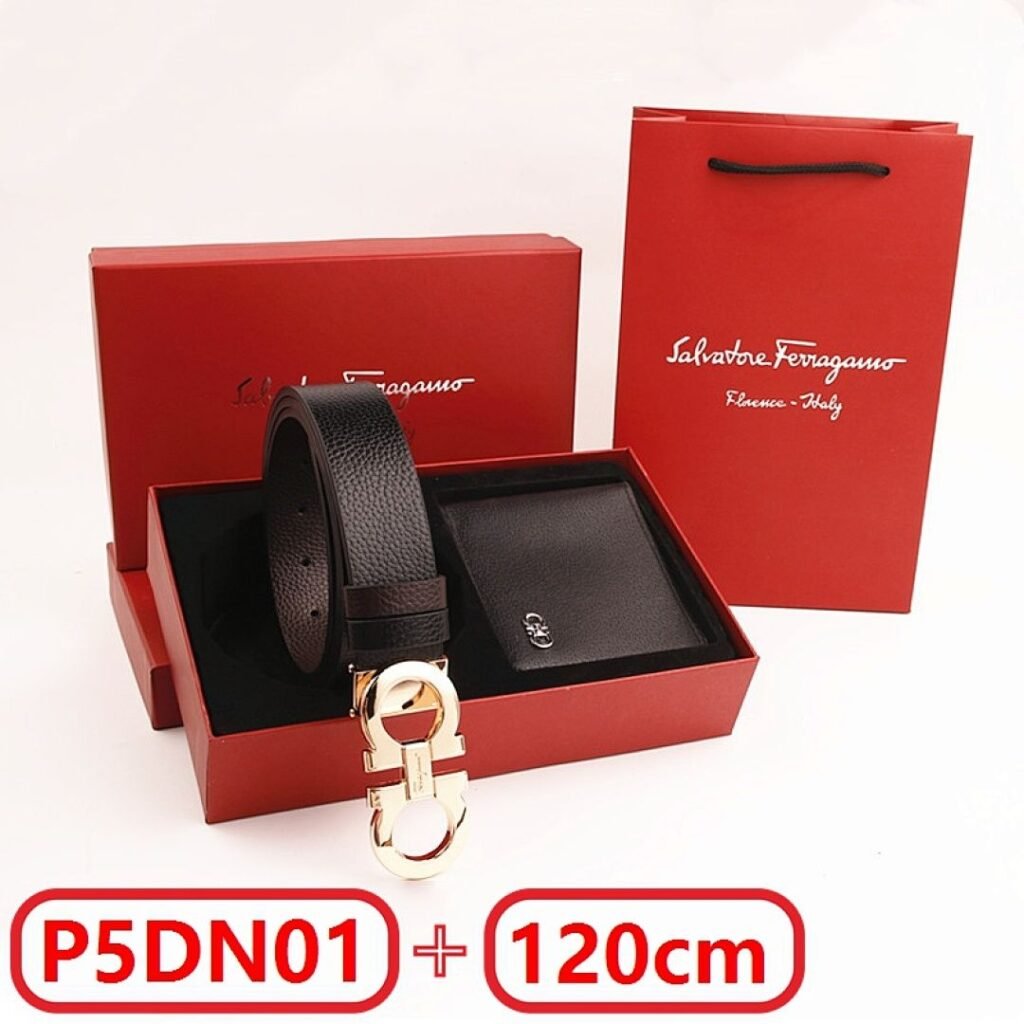 Ferragamo - Wallet and Belt Gift Box Set in 4 Colors