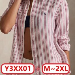 Ralph Lauren - Camisa de Linho Listrada Classic Fit Feminina em 2 Cores
