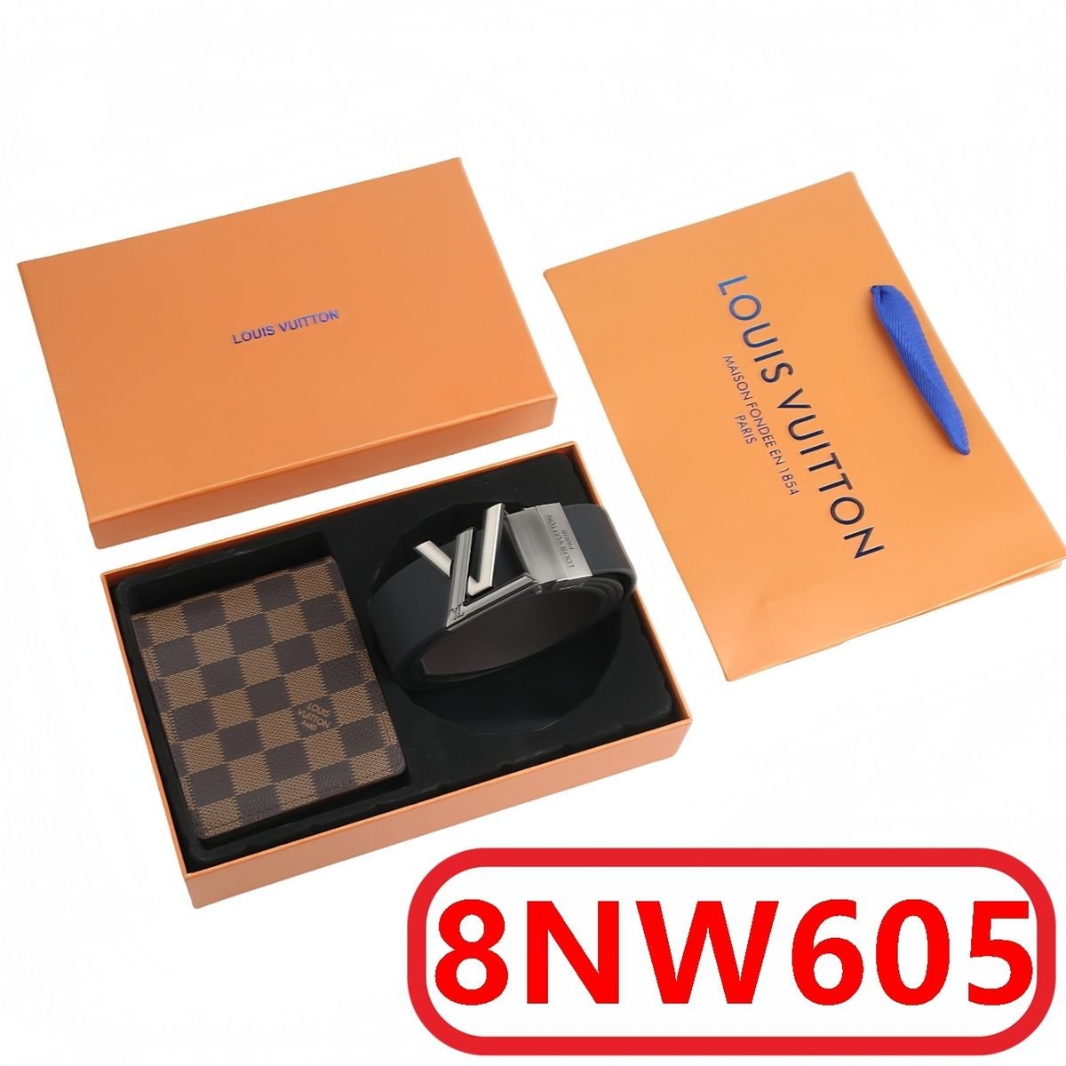 Louis Vuitton - Gürtel- und Portemonnaie-Set Geschenkbox in 8 Versionen – Bild 5